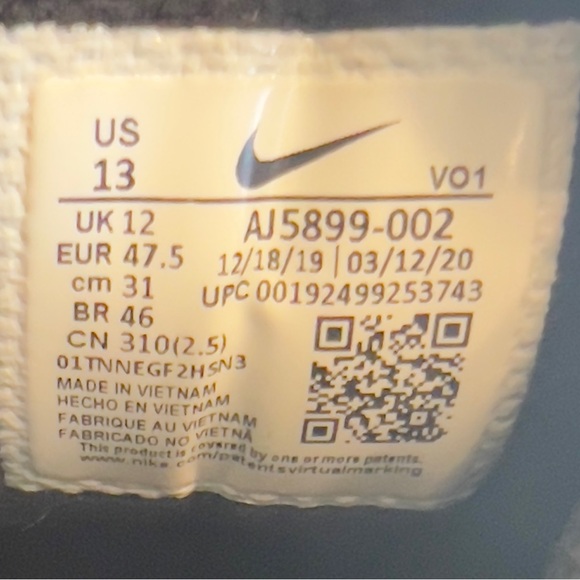 Nike Mamba Focus Black/White mens size 13 - Picture 12 of 16